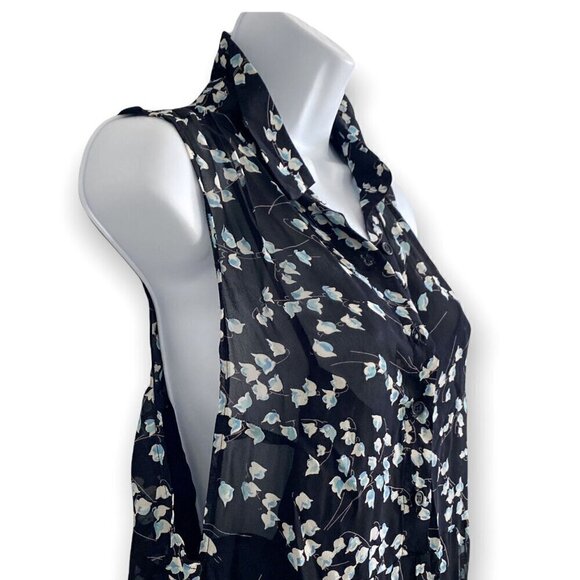 REFORMATION  Floral Print Sheer Sleeveless Maxi Tent Dress, Size S, with slip - Picture 12 of 16